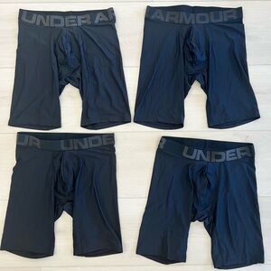 (4) four pack under Armour performance tech boxerjock briefs 9” inseam size M